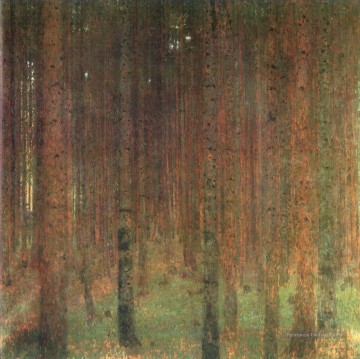 Forêt de pins II Gustav Klimt Peinture à l'huile